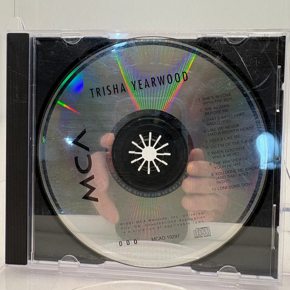 Trisha Yearwood Self-Titled Debut Album CD 1991 MCA 10297 Country Music